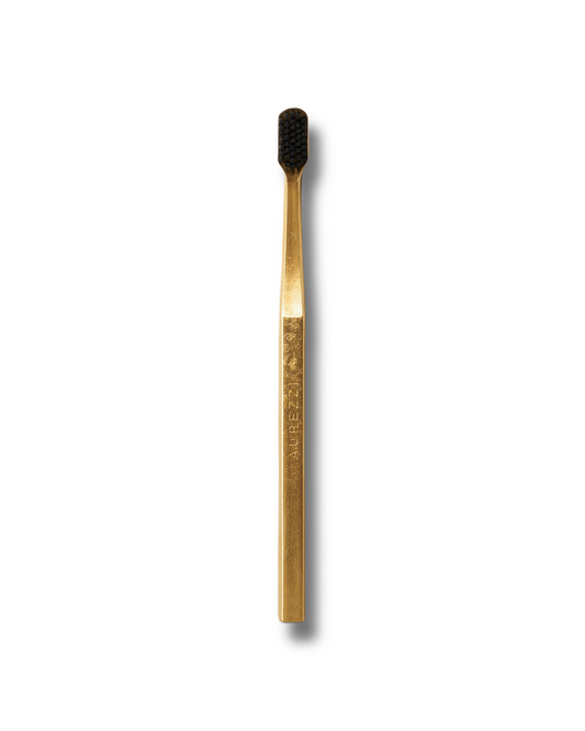 Toothbrush 24K Gold Plated/Black bristles
