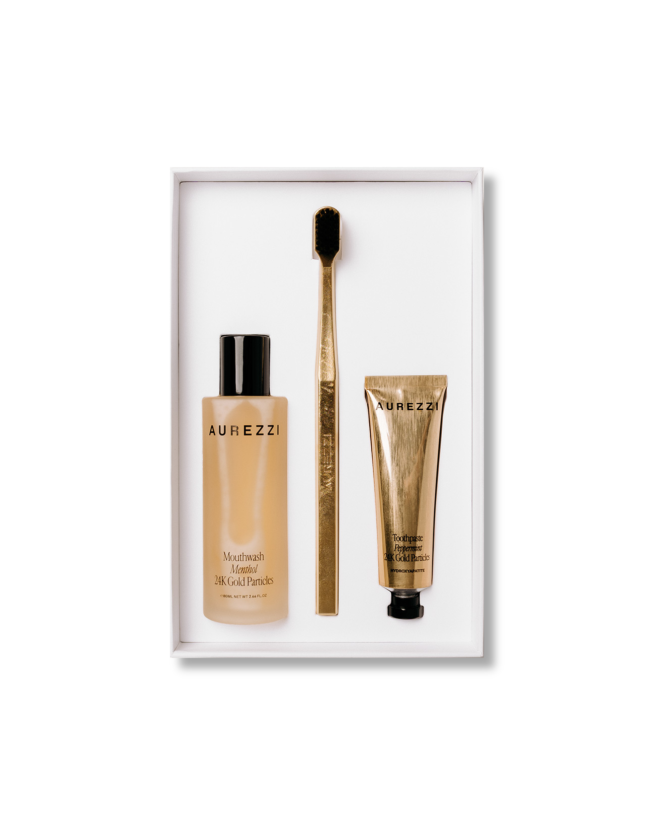 Travel Trio Gold/Black bristles